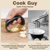 Cook Guy 304 Stainless Steel Garlic Press Rocker Set -