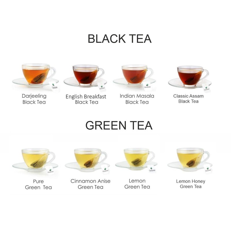 Octavius, Assorted Tea Sampler Gift Set (3 Flavors, 100 Tea