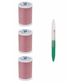 Coats & Clark Sewing Thread Dual Duty XP General Purpose Poly Thread 250 Yards (3-Pack) Antique Rose S910-1520-3P with Seam Ripper