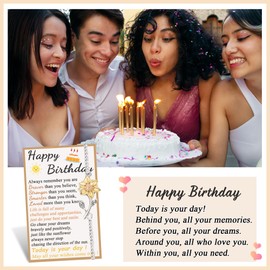 Tarsus Sunflower Gifts, Happy Birthday Gift Yr Age Year Old Girl Birthday Gifts Ideas for Women Best Friend Sister Daughter Sunflower Bracelet Bday Jewelry