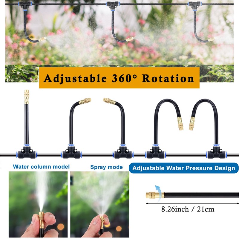 Mornajina Automatic Drip Irrigation Kits Garden Irrigation System, Includes Calcium