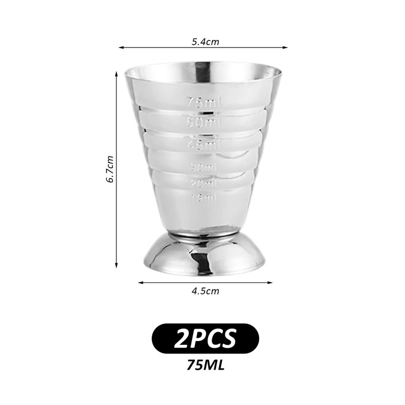 BIFHIG 2 Pieces 75 ml Measuring Cup, Mixing Cup Made