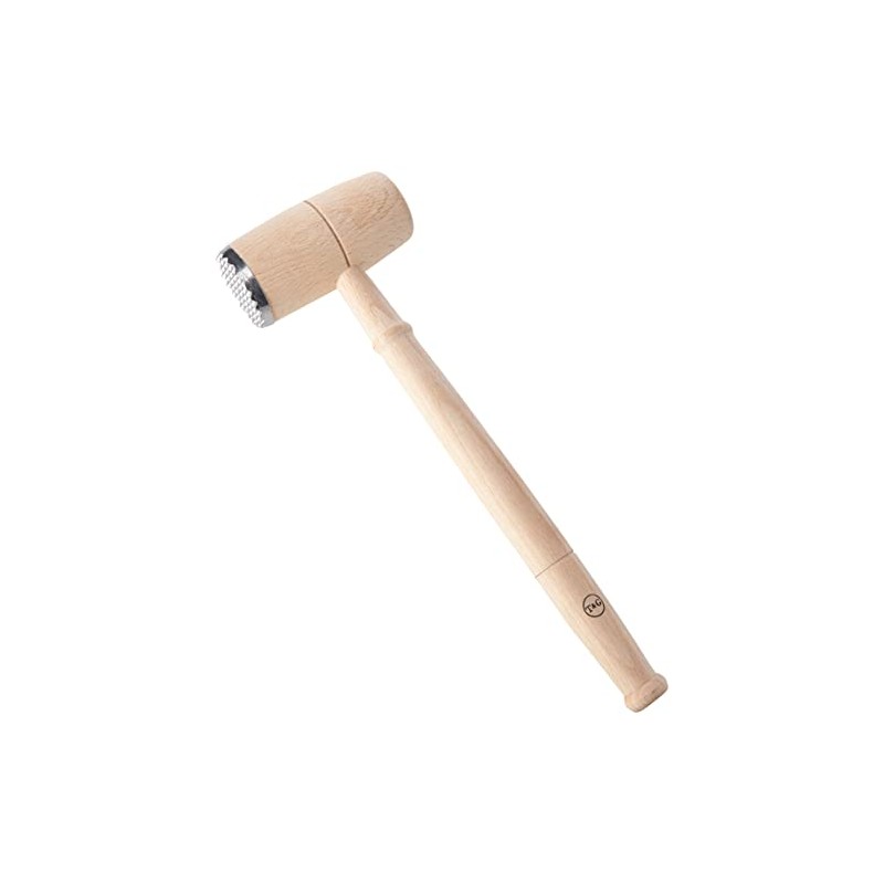T&G Meat Hammer with Metal End in FSC Beech