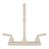 Dura Faucet DF-PK330HC-BQ RV J-Spout Kitchen Sink Faucet (Bisque Parchment)