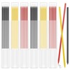 42Pcs Tracer Pencil Refills, 2.8mm Carpenters Pencil Solid Deep Hole