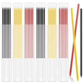 42Pcs Tracer Pencil Refills, 2.8mm Carpenters Pencil Solid Deep Hole Pica Pencil Refill for Architect Construction Building Joiners Pencil Replacement Woodworking Marking Scribe Tools
