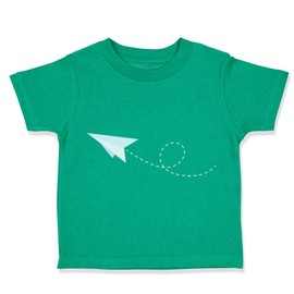 Toddler T-Shirt Education Paper Airplane Teacher School Education Cotton Cartooned Boy & Girl Clothes Art Baby Funny Tee Kelly Green Design Only 4T