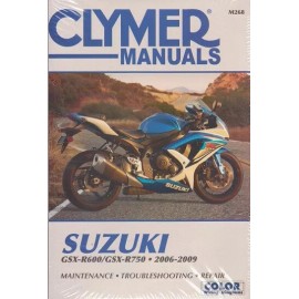 2006-2009 Suzuki GSX R600 R750 Clymer Repair Service Workshop Shop Manual M268