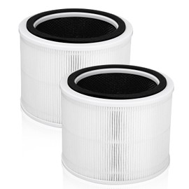 Pack of 2 HEPA Replacement Spare Part Activated Carbon Filter Set Compatible with LEVOIT Core 200S Air Purifier, Filter Part Number: Core 200S-RF