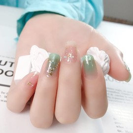 Nanosase 3D Nail Stickers Art, Stylish Nail Polish Strips with Extra Replacement Nail Decals.(Set of 2) (K13 Pretty Jolly)