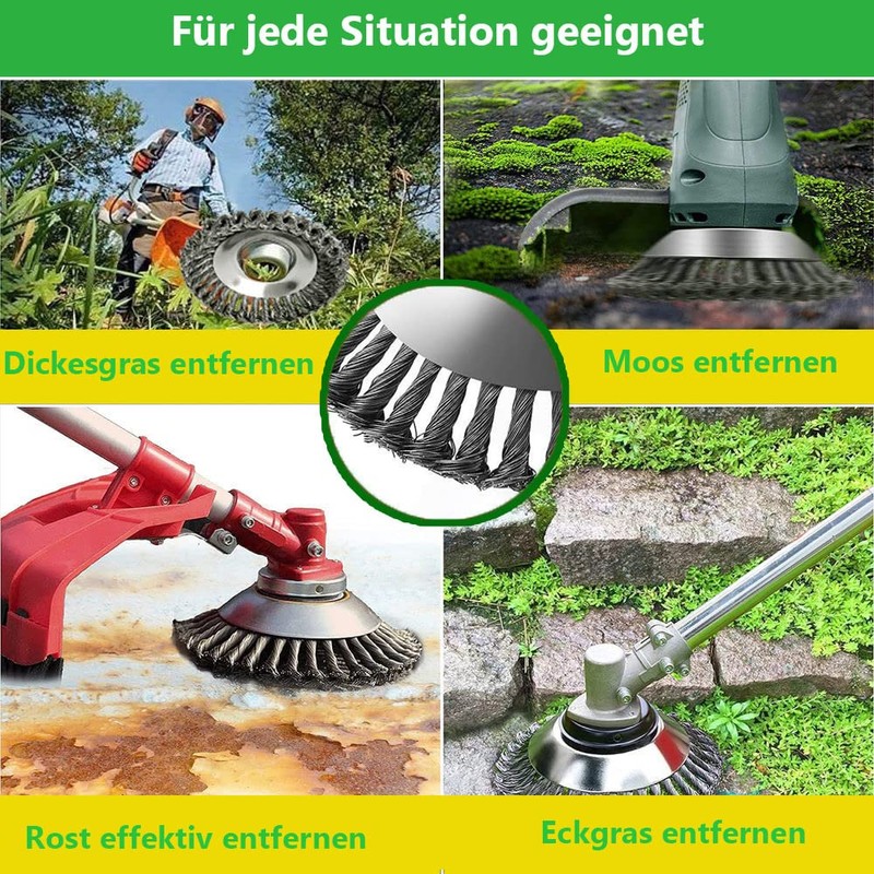 Weed Brush Cutter 150 x 25.4 mm Wild Herb Brush