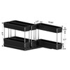 Mystozer 3 Packs Pull Out Spice Rack Organizer for Cabinet,