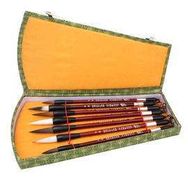 7 Piezas Pincel De Escribir, Practicar Caligrafía En Tela De, El Pincel De Caligrafía Es Tipo De Herramienta Tradicional De Escritura En, Pincel De Escritura De Pelo De
