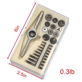 FUZIDDN 31PCS Micro Tap and Die Set M1 to M2.5 Precision Threading Tool