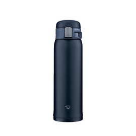 Zojirushi Mahobin SM-SF48-AD Water Bottle, 16.2 fl oz (480 ml), One-Touch Mug, Lightweight & Compact, Standard Type, Heat Insulated, Cold Retention, Navy