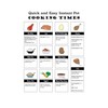 Instant Pot Cooking Times Magnet 6x9 in – Pressure Cooker