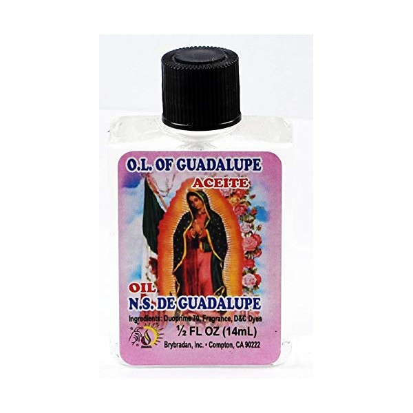 MW 12 PIECES BRYBRADAN VIRGEN GUADALUPE OIL/ACEITE 1/2 FL OZ