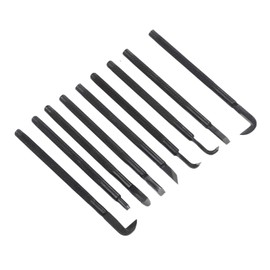 jerss 9Pcs Bonsai Tree Tool Set Drawing Knife Shaping Scraping Handle Wood Carving Tools Pruning Carving Knife Garden Bonsai Manganese Steel for 9 Pieces for Outdoor Garden Bonsai for Carved Wooden