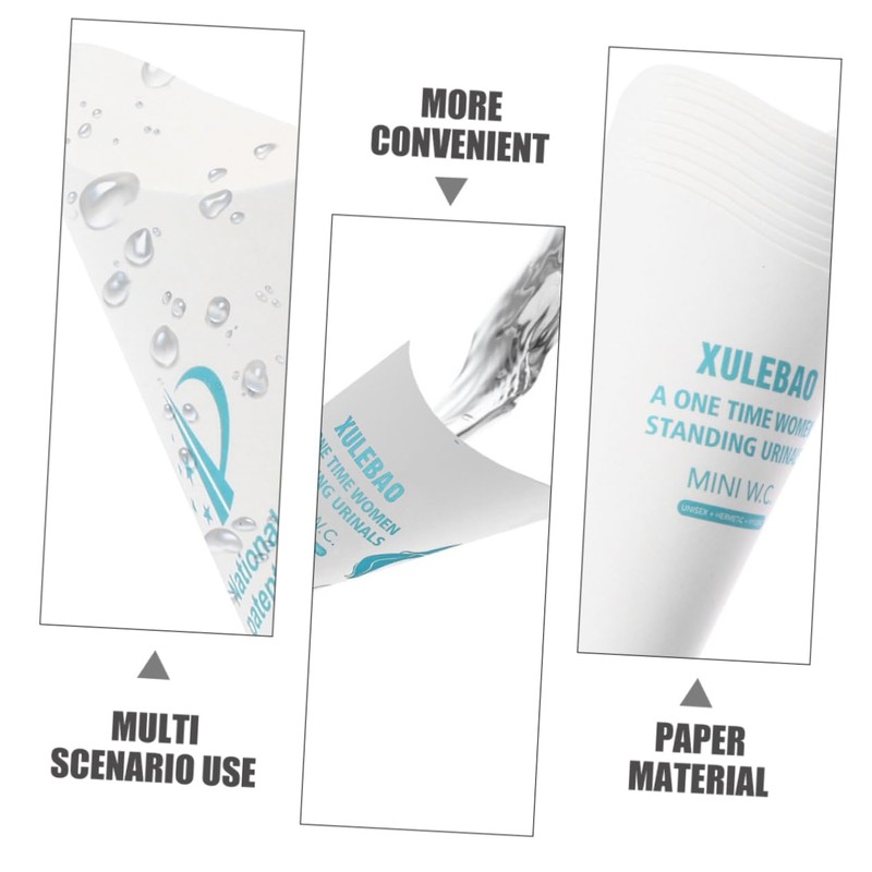 WHAMVOX Female Standing Urination Device Disposable Urinal Funnel for Women
