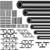 Silicone Vacuum Hose Kit 6PCS 5FT 1/8" 5/32" 3/16" 1/4"