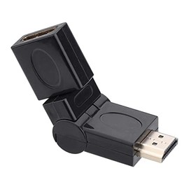 Socobeta Adapter Cable 360 Degree Rotation Swivel HDMI Male to HDMI Female Adjustable Adapter Converter for HDMI Player