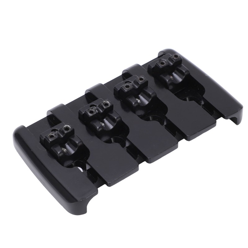 Guitar Bridge 4 String Metal Tailpiece Instrument Accessory Set Kit