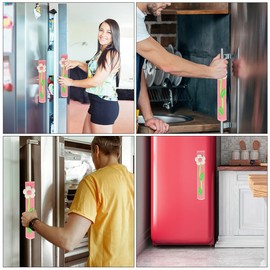 Mobestech Fridge Handle Cover Kitchen Glove for Refrigerator Door Flower Pattern Easy to Clean