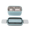 Double Layer Bento Box 316 Stainless Steel Compartment Portable Lunch
