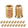 Qrity 20PCS Threaded Inserts Nuts, Hex Drive Head Nuts, Threaded