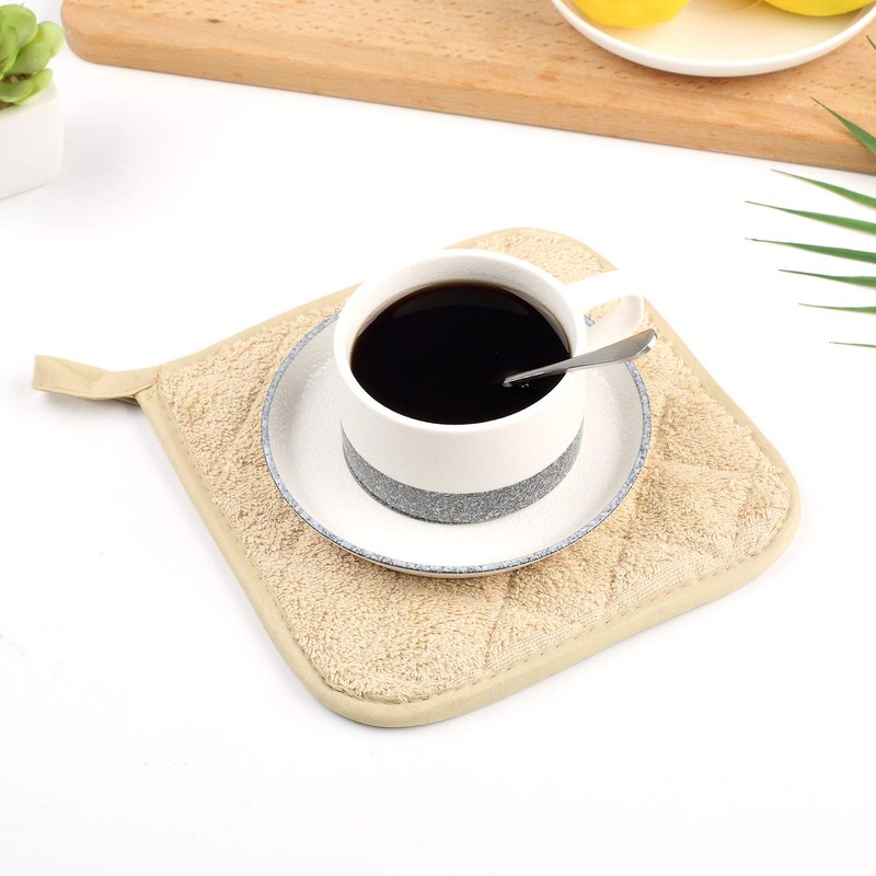 100% Cotton Kitchen Everyday Basic Terry Pot Holder Heat Resistant