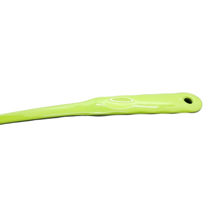 Handy Housewares 12.5" Long Handled Colorful Melamine Slotted Serving Spoon