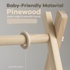 Comfy Cubs Wooden Baby Play Gym - Natural Finish Pinewood