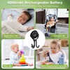 POPERFUN Stroller Fan, 20H Clip-on Fan for Infant 360° Rotate