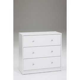 Tvilum Portland 3 Drawer Chest, White