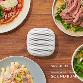 Radius SOUND BUMP: Portable Bluetooth Speaker, Supports TF Card/Wide FM/IPX5 Waterproof, SP-S15BTP (Purple)