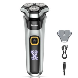 Electric Razor for Men with Pop-Up Trimmer, IPX7 Waterproof Electric Shaver
