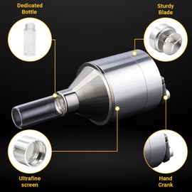 Kitchen Spice Grinder Set | Superfine Grinding | Precision Hand Mill for Consistent Coarse to Fine Grinds - Pepper Grinder Kit