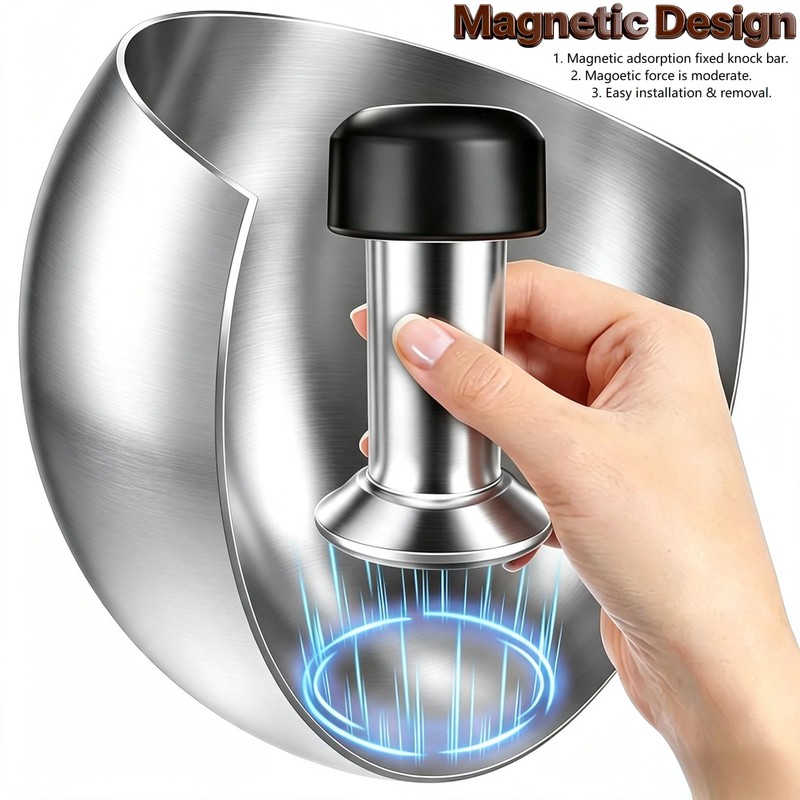 Upgraded Stainless Steel Espresso Knock Box Coffee Knock Box with