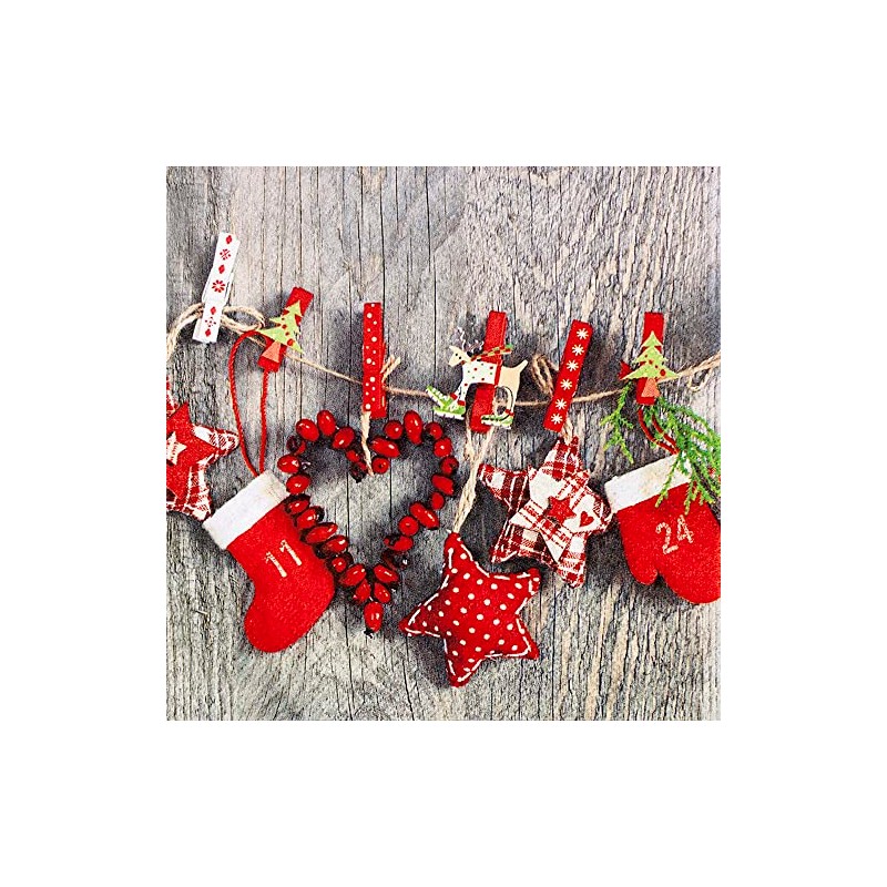 20 Napkins Garland for Christmas, Winter, Table Decoration, Decoupage, Decoupage,