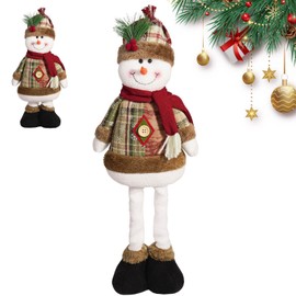 Christmas Decorations, Christmas with Extendable Legs Decor, Figurine, Christmas Home Decor for Christmas Tree, Table, Window, Front Door, Sofa
