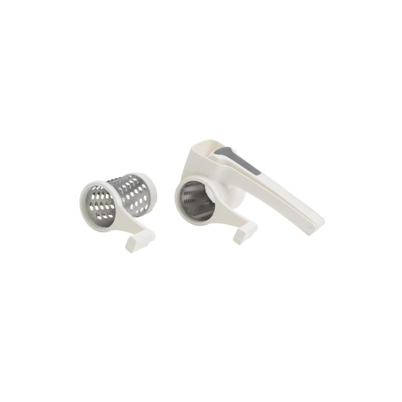 Stralande White Rotary Cheese Grater for Left and Right Handed