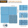 Goovilla Plastic Interlocking Deck Tiles, 9 Pack Outdoor Patio Flooring,