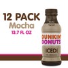 Dunkin Donuts Iced Coffee, Mocha, 13.7 Fluid Ounce (Pack of