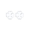 Elli Women Silver 925 Sterling Silver Cloverleaf Earrings