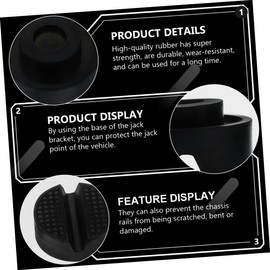 iplusmile 4pcs Rubber Jack Pad Adapters for Car Lift Non Slip Frame Rail Support Blocks Durable and Wear Resistant Car Supplies Protects Vehicle Chassis and Jack Peak Railing