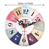 Akozon 5 1 4 Inch Clocks, Style Round Antique MDF