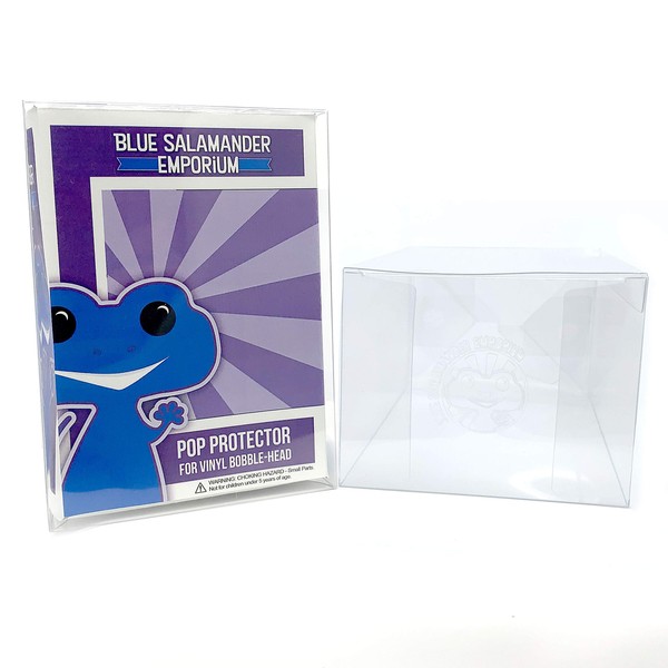 Blue Salamander Emporium Clear Plastic Protector Case Compatible with 4-inch Vinyl Figures | Acid-Free Case Display | Protective Film (20-Pack)