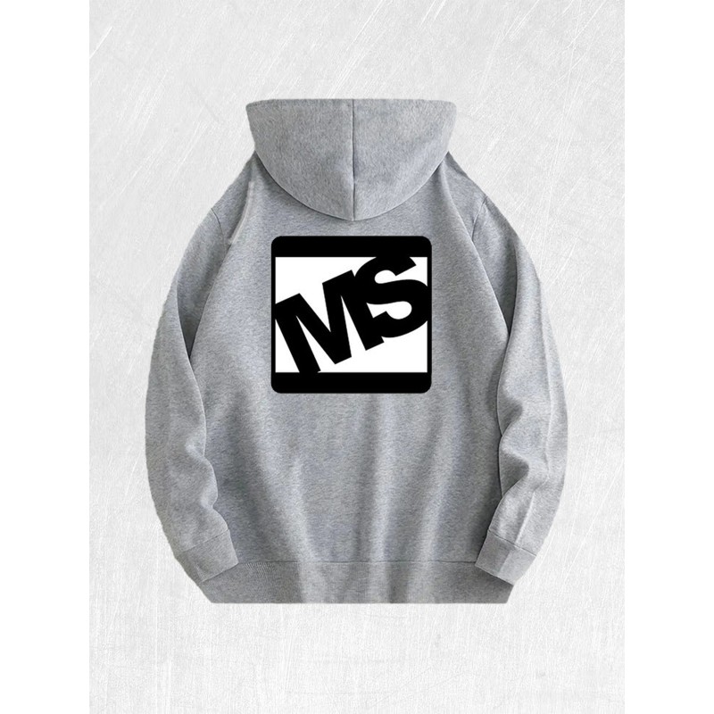 MS Logo Graphic Hoodie 100% Cotton US Warehouse 7 ColorsColor: