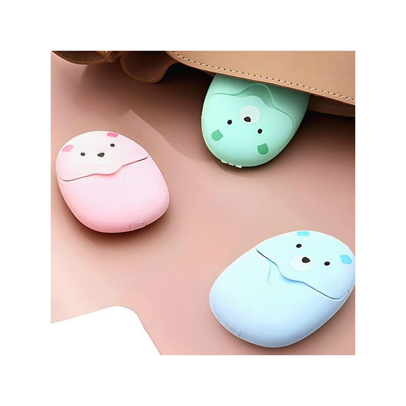 Artbox /말짜샵 브레인버니 곰돌이 종이비누 휴대용 일회용 미니 Malzzashop Brain