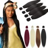 Yamel Pre Stretched Braiding Hair Natural Brown Long 24 inch